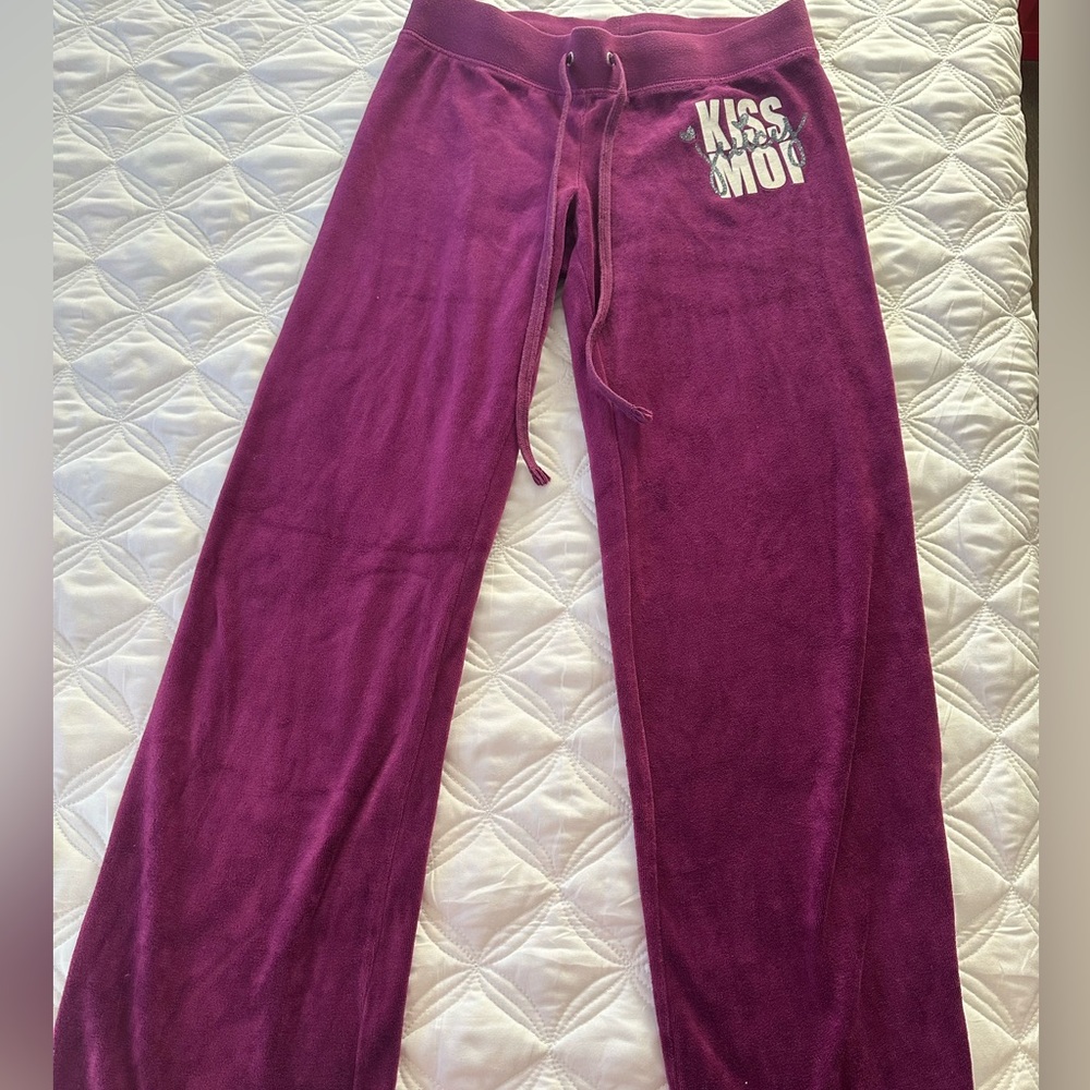 ⚡️Summer Sale ⚡️ Juicy Couture Velour Track Pants Women’s S Purple